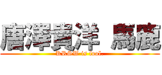 唐澤貴洋 馬鹿 (KRSW is fool.)