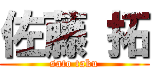 佐藤 拓 (sato taku)