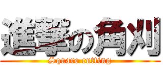 進撃の角刈 (Square cutting)