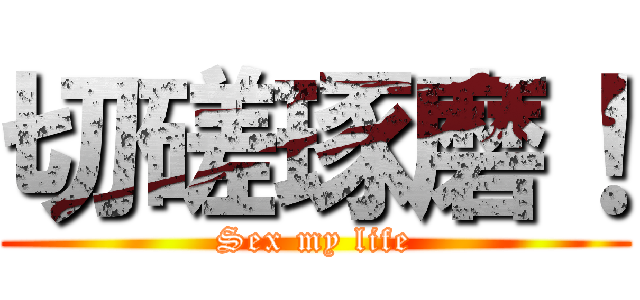 切磋琢磨！ (Sex my life)