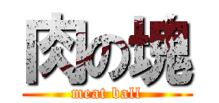 肉の塊 (meat ball)