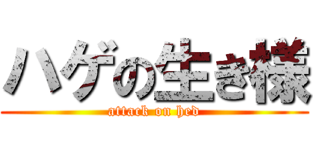 ハゲの生き様 (attack on hed)