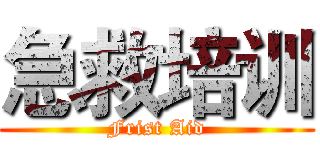 急救培训 (Frist Aid)