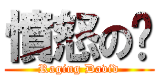 憤怒の啟 (Raging David)