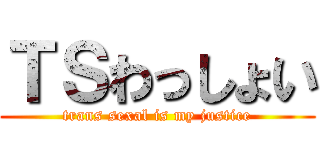 ＴＳわっしょい (trans sexal is my justice)