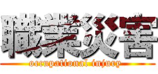 職業災害 (occupational injury )