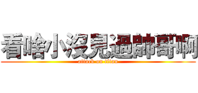 看啥小沒見過帥哥啊 (attack on titan)