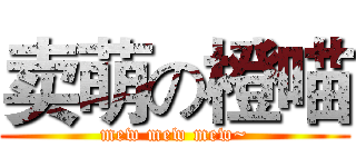 卖萌の橙喵 (mew mew mew~)