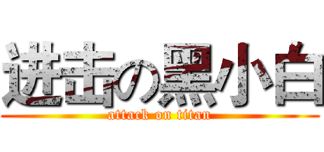 进击の黑小白 (attack on titan)