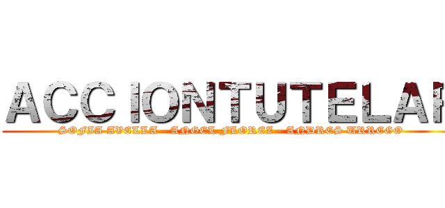 ＡＣＣＩＯＮＴＵＴＥＬＡＲ (SOFIA AVELLA - ANGEL FLOREZ - ANDRES URREGO)