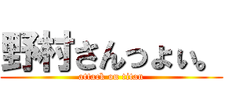 野村さんっょぃ。 (attack on titan)