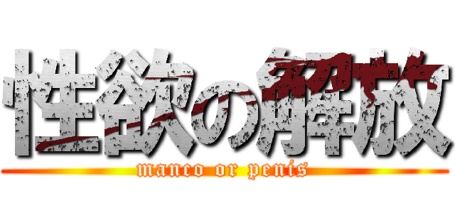 性欲の解放 (manco or penis)