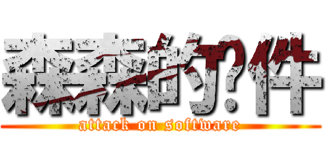 森森的软件 (attack on software)