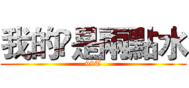 我的凃是兩點水 (99T)