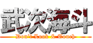 武次海斗 (Don’t Look & Touch)