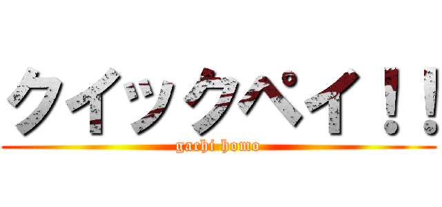 クイックペイ！！ (gachi homo)