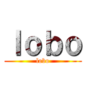 ｌｏｂｏ (lobo)