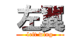 左翼 (left wing)