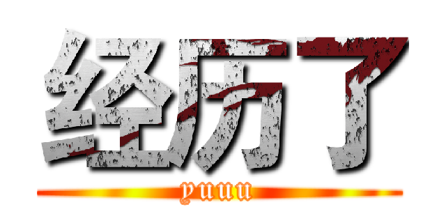经历了 (yuuu)