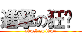 進撃の狂揍  (attack on titan)