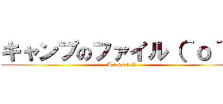 キャンプのファイル（＾ｏ＾） (A canp fail)