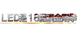 ＬＥＤ是１８羅漢金剛拳 ()