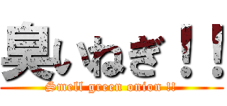 臭いねぎ！！ (Smell green onion !!)