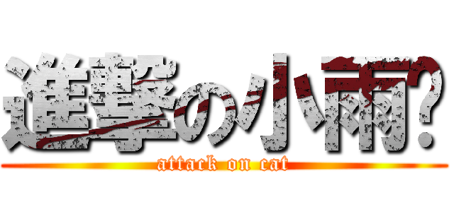 進撃の小雨喵 (attack on cat)
