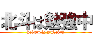 北斗は勉強中 (hokuto is studying)