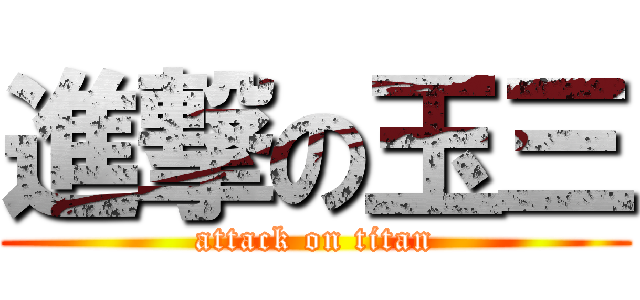 進撃の玉三 (attack on titan)