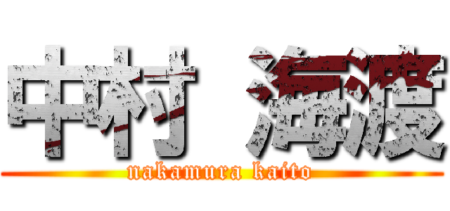 中村 海渡 (nakamura kaito)