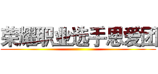 荣耀职业选手恩爱团 ()