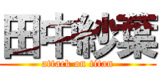 田中紗葉 (attack on titan)