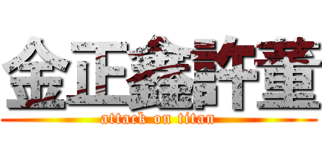金正鑫許董 (attack on titan)