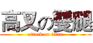 高叉の雙腿 (attack on titan)