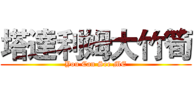 塔達利姆大竹筍 (You Can See ME)