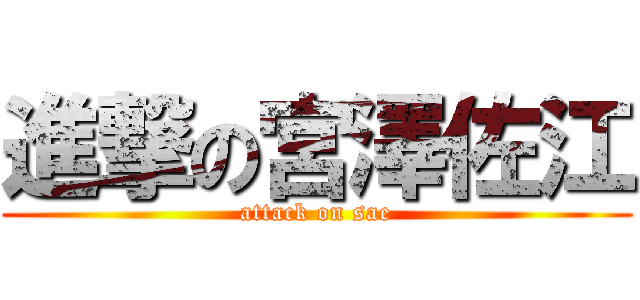進撃の宮澤佐江 (attack on sae)