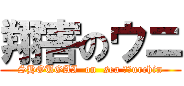 翔害のウニ (SHOUGAI  on  sea ​​urchin)