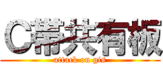 Ｃ帯共有板 (attack on gis)