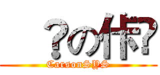 諪歮の佧潹 (CarsonSYS)