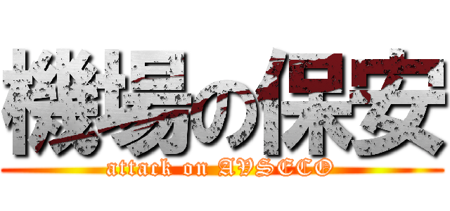 機場の保安 (attack on AVSECO)