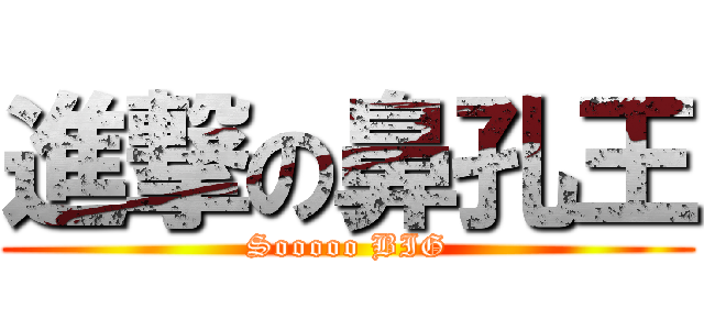 進撃の鼻孔王 (Sooooo BIG)