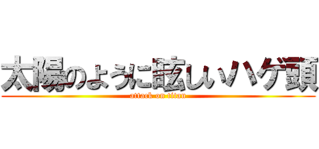 太陽のように眩しいハゲ頭 (attack on titan)