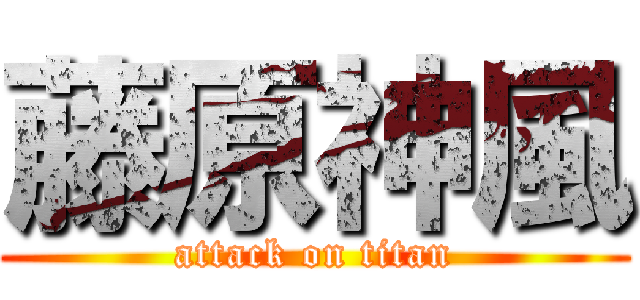 藤原神風 (attack on titan)