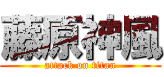 藤原神風 (attack on titan)
