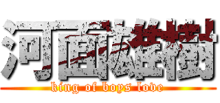 河面雄樹 ( king of boys love )