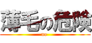 薄毛の危険 (no )