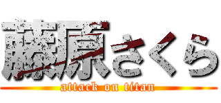 藤原さくら (attack on titan)