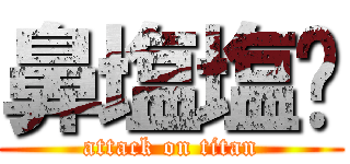 鼻塩塩⁇ (attack on titan)