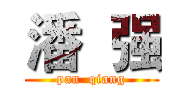 潘  强 (pan  qiang)